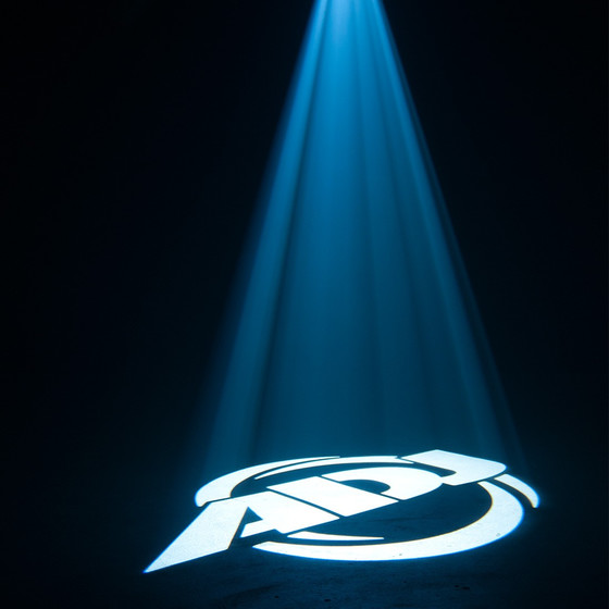 American DJ Ikon IR Gobo Projektor 60W LED Rotierende Gobos Dimmbar Manueller Fokus inkl. 4 Gobos