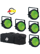 Bundle 5x ADJ Dotz Par LED COB Strahler mit Tasche