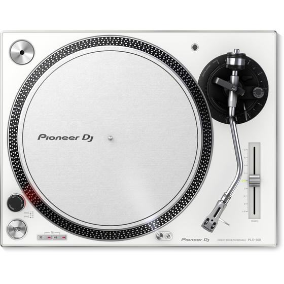 Pioneer PLX-500-W Profi Plattenspieler mit kraftvollem Direktantrieb inkl. Cartridge und Nadel in Wei