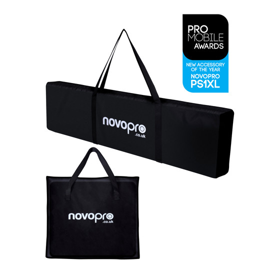 Bundle 2x Novopro PS1XL hhenverstellbares Podest mit Bags & 2xScrims + LED Strahler