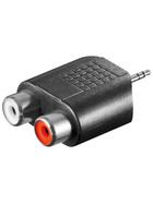 Audio-Adapter 2,5mm stereo Klinke > 2xCinchkupplung