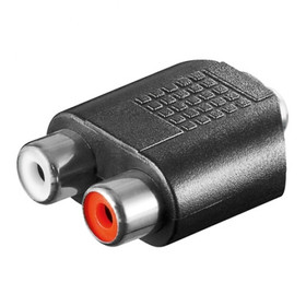 Audio-Adapter 2xCinch Kupplung > 3,5mm stereo Klinke Kupplung