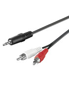 Audio Kabel Adapter 1,5m - 3,5 mm Stereo Klinke Stecker > 2 x Cinchstecker