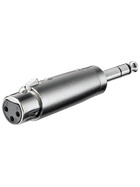 XLR- Adapter 3-pol.XLR-Kupplung > 6,35mm stereo Klinke Stecker