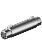 XLR- Adapter - 3-pol.XLR-Kupplung > 3-pol. XLR-Kupplung