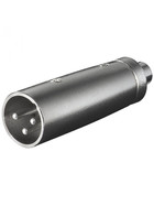 XLR- Adapter 3-pol. XLR-Stecker > Cinchkupplung