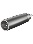 XLR- Adapter 3-pol. XLR-Stecker > Cinchstecker