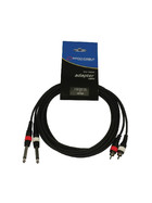 Accu Cable AC-2R-2J6M/3 - 2x RCA m to 2x 6,3 jack mono 3m