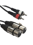Accu Cable AC-XF-2R/1,5 - 2x XLR female to 2 x RCA 1,5m