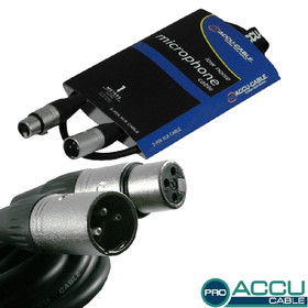 ACCU-CABLE PRO AC-PRO XMXF/1 - 1m XLR Mikrofonkabel (HightQuality Stecker)