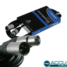 ACCU-CABLE PRO AC-PRO XMXF/3 - 3m XLR Mikrofonkabel (HightQuality Stecker) 