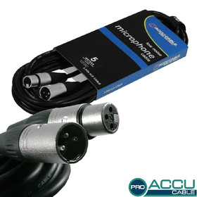 ACCU-CABLE PRO AC-PRO XMXF/5 - 5m XLR Mikrofonkabel (HightQuality Stecker) 