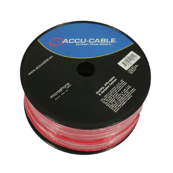 Accu Cable AC-MC/100R-R - Microcable on Roll, 100m, red