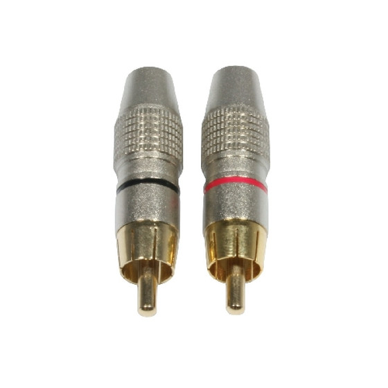 Accu Cable AC-C-RMG/SET - RCA Cinch plug male gold - SET