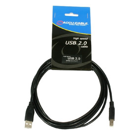 Accu Cable AC-USB-AB/3 - USB cable 3m A/B - 2.0