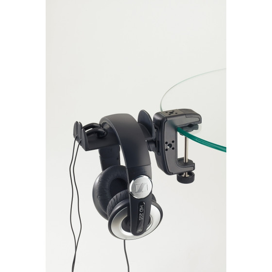K&M 16085 Kopfhörerhalter mit Tischklammer schwarz