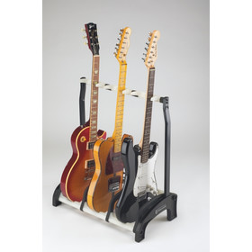 K&M 17513 3-fach Gitarrenstnder Guardian 3 schwarz mit...