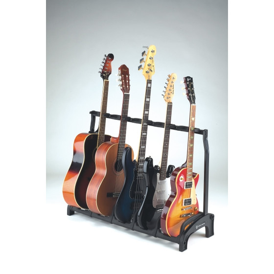 K&M 17515 5-fach Gitarrenstnder Guardian 5 schwarz