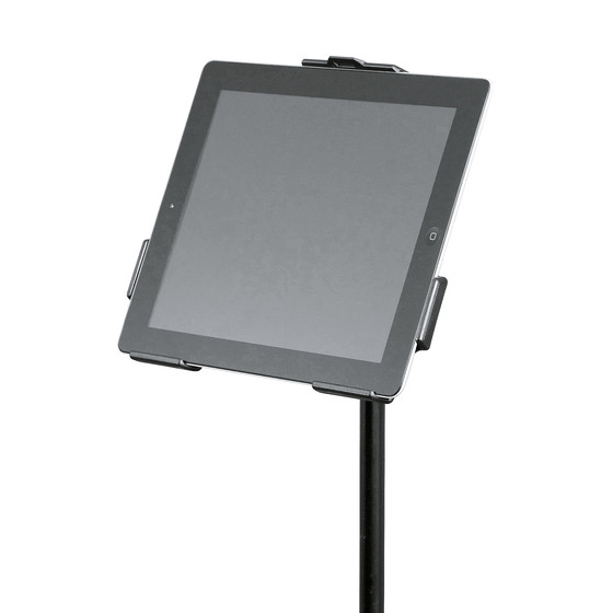 K&M 19712 iPad-Stativhalter schwarz 3/8? (iPad 2/3/4)