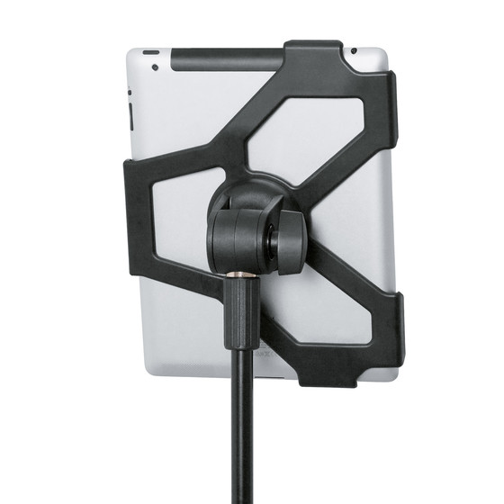 K&M 19712 iPad-Stativhalter schwarz 3/8? (iPad 2/3/4)