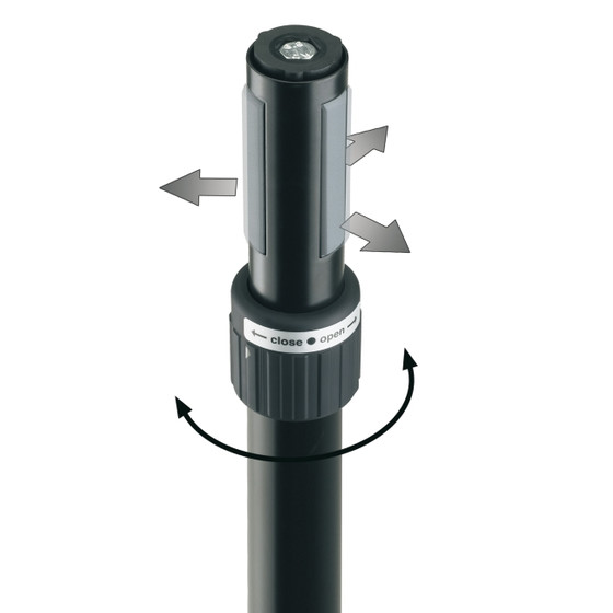 K&M 21364 Distanzrohr Ring Lock schwarz