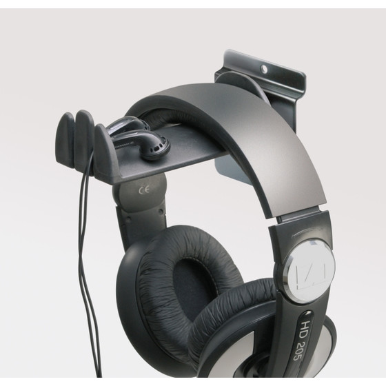 K&M 44195 Warenträger für Kopfhörer schwarz