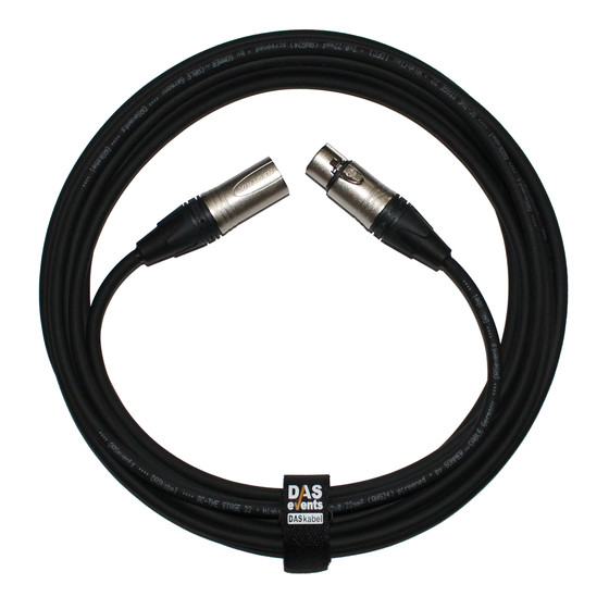 DASkabel - Sommer Cable SC-Stage 22 Profi XLR Mikrofon Audio Kabel 3m (Neutrik)