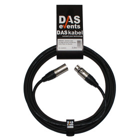 DASkabel - Sommer Cable SC-Stage 22 Profi XLR Mikrofon Audio Kabel 3m (Neutrik)