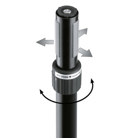 K&M 21367 Distanzrohr M20 »Ring Lock« schwarz