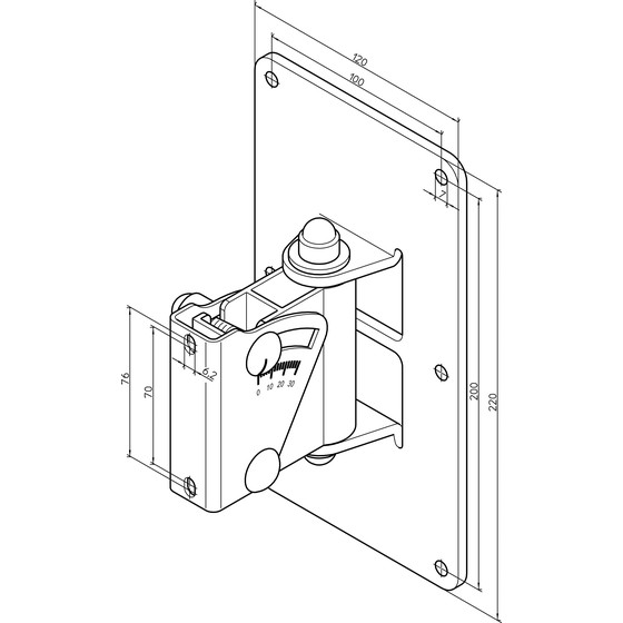 K&M 24481 Boxenwandhalter wei