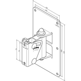 K&M 24481 Boxenwandhalter weiß