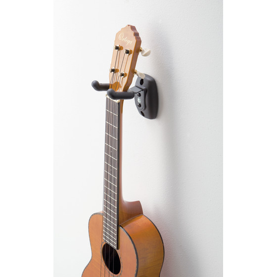 K&M 16590 Ukulele-Wandhalter schwarz