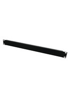 DASblech - Rackblende Frontplatte 19" U-Profile Stahl schwarz 1HE