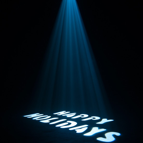 American DJ Ikon IR Gobo Projektor 60W LED Rotierende Gobos Dimmbar Manueller Fokus inkl. 4 Gobos