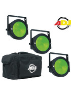 Bundle 3x ADJ Dotz Par LED COB Strahler mit Tasche