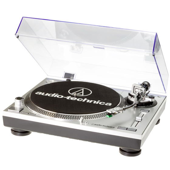 Audio Technica AT-LP120 USBC Plattenspieler Silver NEU Direktantrieb USB-Anschluss AT95E