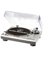 Audio Technica AT-LP120 USBC Plattenspieler Silver NEU Direktantrieb USB-Anschluss AT95E