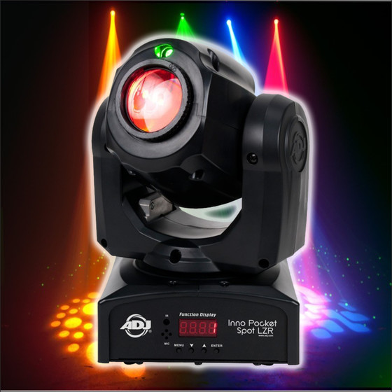 American DJ Inno Pocket Spot LZR 12W LED + Laser Movinghead