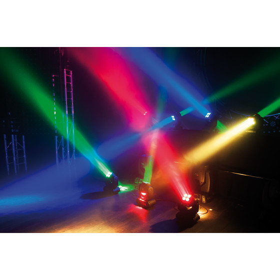 Bundle 4x Showtec Beacon 360 beidseitiger Movinghead 8x RGBW 10Watt Leds endlos Pan + Tilt