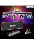 Cameo Power Mutli FX Bar - 5 Effekte 2x72Watt + 2x18Watt + Laser fr DJs + Bands