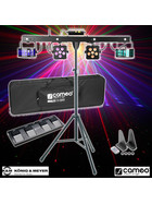 Bundle Cameo Power Mutli FX Bar - 5 Effekte 2x72Watt + 2x18Watt + Laser + K&M Stativ