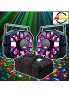 Bundle 2x American DJ Stinger II (2) 8x3Watt Flower UV-Strobe Laser  inkl. Tasche