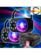 Bundle 2x ADJ Stinger Star  3in1 Effekt Moonflower Wash Laser inkl. Tasche