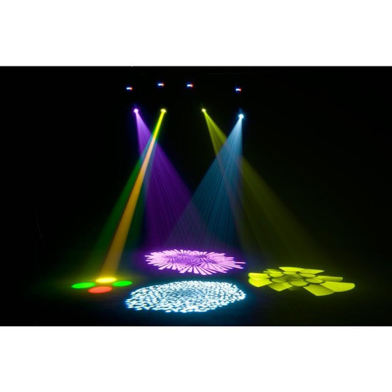 Bundle ADJ American DJ Focus Spot two 75Watt + 3Watt UV LED Movinghead inkl. Tasche