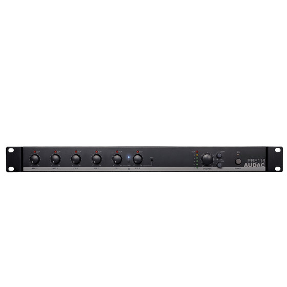 Audac PRE 116 - 6 Kanal stereo Vorverstrker