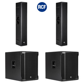 Bundle 2x RCF SUB 905-AS II 15" Bass + NXL 24-A Aktives 2-Wege Array 7200 Watt