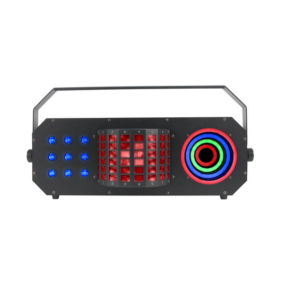 ADJ Boom Box FX3 3in1 Effekt Derby + LED Matrix + LED Hypno Visual Ring Effekt 