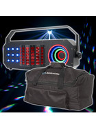 Bundle ADJ Boom Box FX3 3in1 Effekt Derby + LED Matrix + LED Hypno Visual Ring Effekt inkl. Tasche