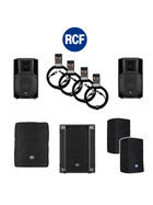 Bundle 1x RCF SUB 708-AS II Bass + 2x ART 712-A MK4 4200 W Kabel Taschen