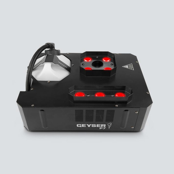 Chauvet DJ Geyser P7 Effekt Nebelmaschine mit 4+3x9W LED CO2 Effekt DMX two color smoke